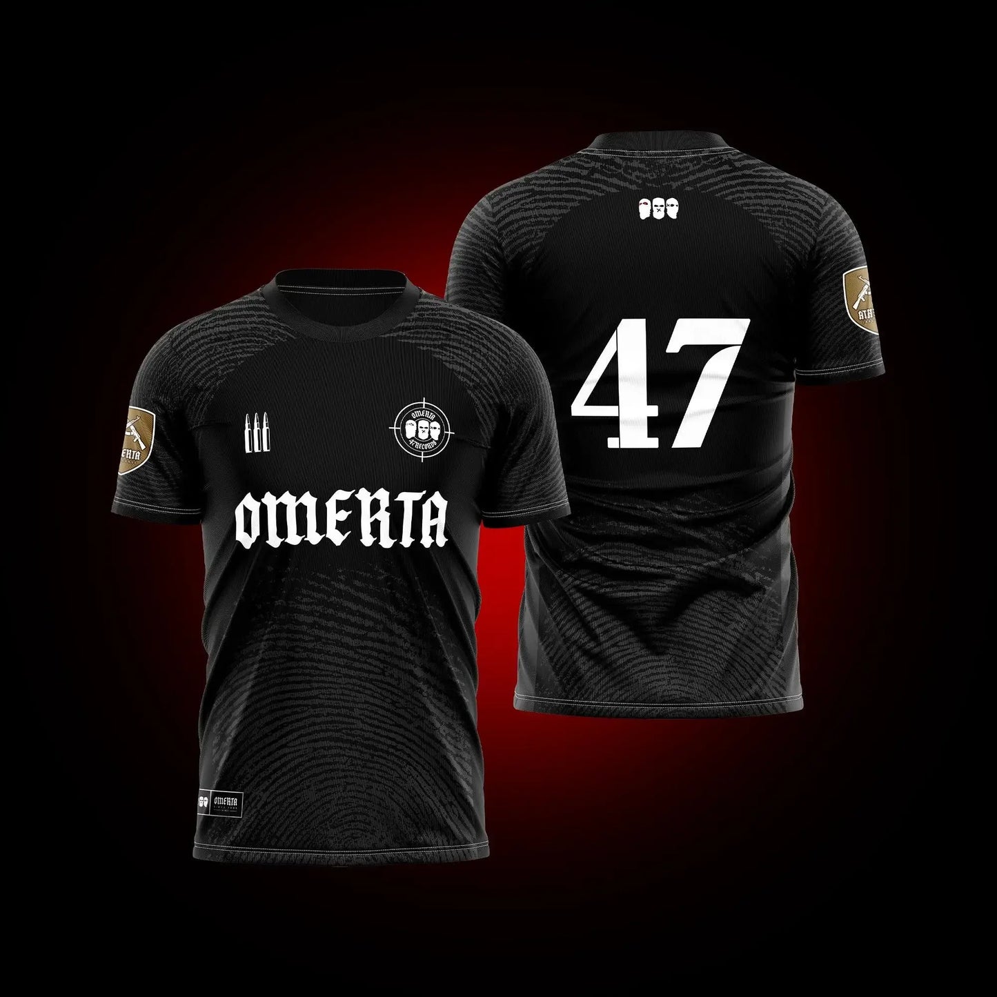 Maillot Omerta 47 T-Shirt Männer Casual Schwarz Weiß Top Y2K Kleidung