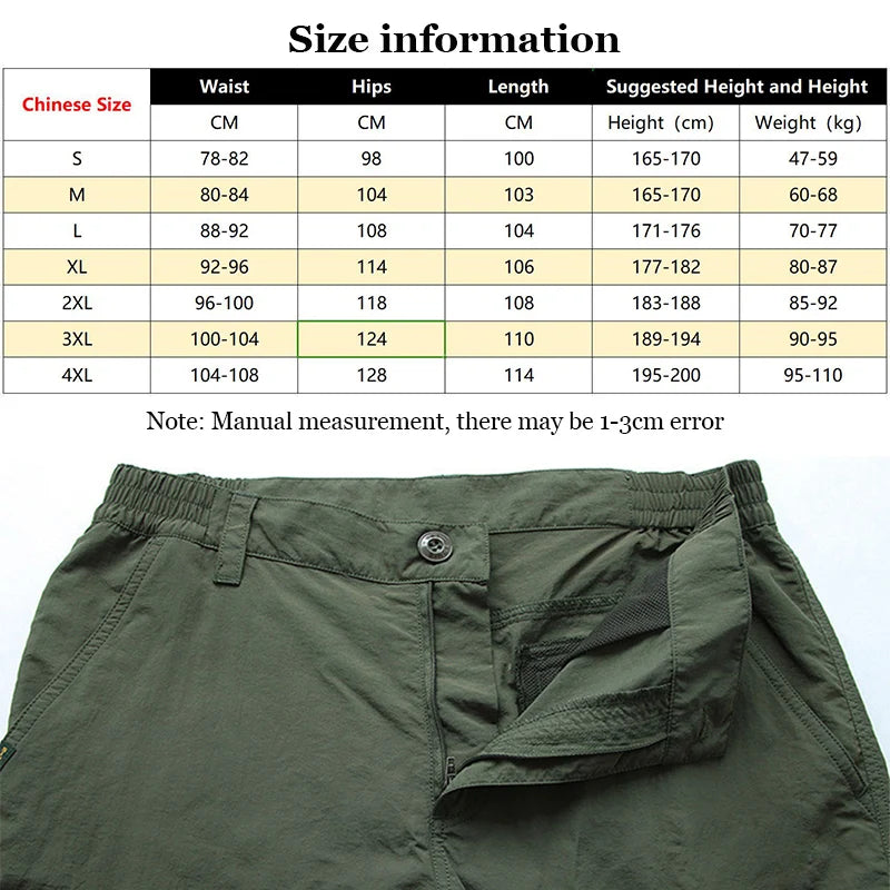 Pantalones de carga tácticos impermeables para exteriores 2023, pantalones largos militares informales transpirables de verano para hombre, pantalones de carga de secado rápido para hombre