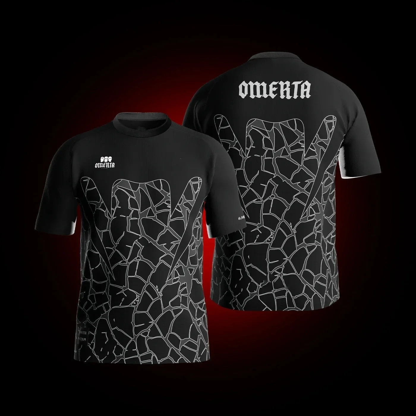 Maillot Omerta 47 T-Shirt Männer Casual Schwarz Weiß Top Y2K Kleidung