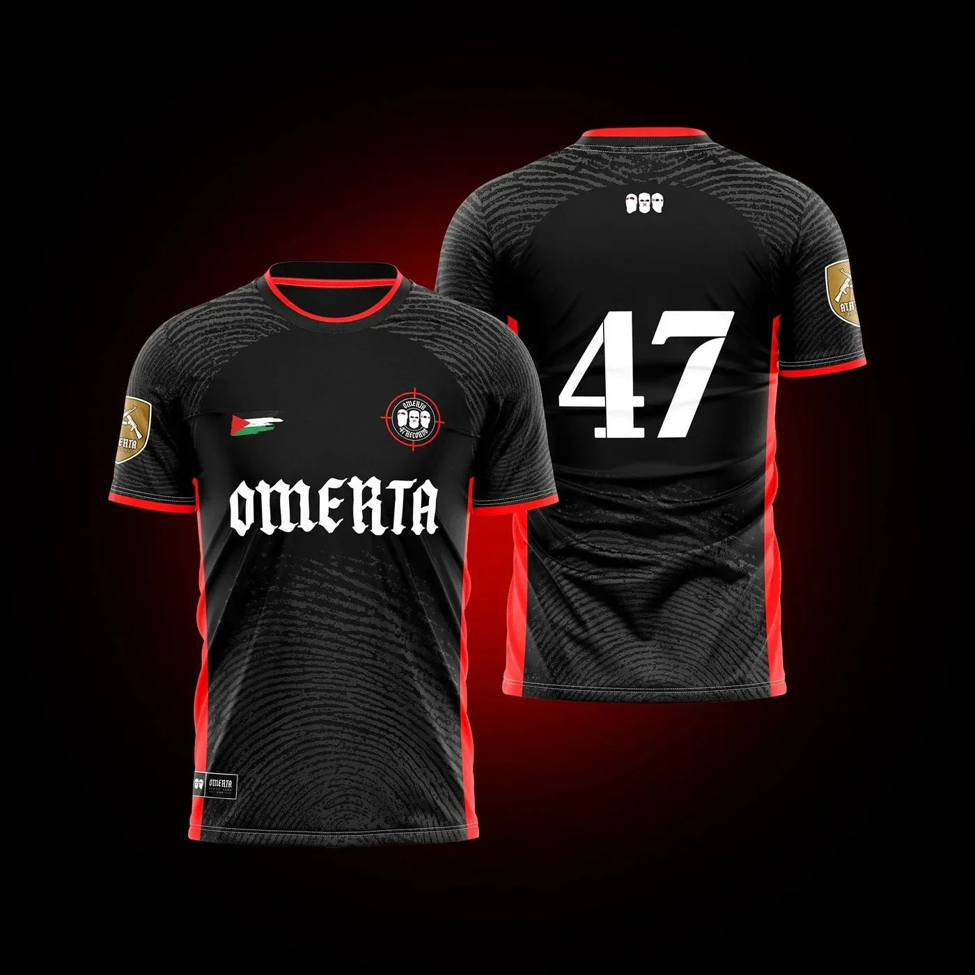 Maillot Omerta 47 T-Shirt Männer Casual Schwarz Weiß Top Y2K Kleidung