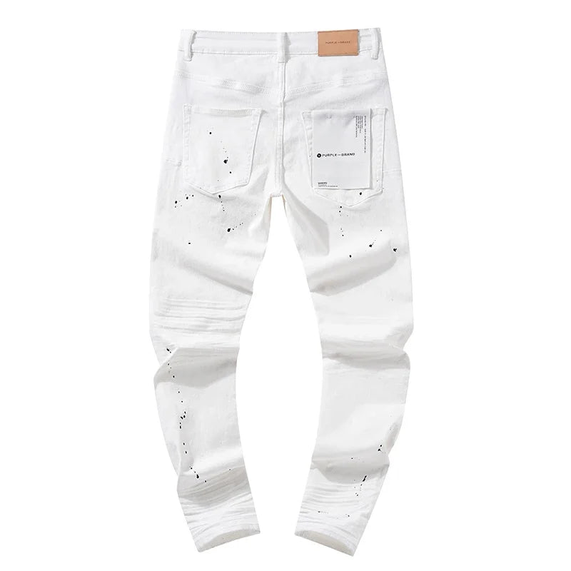 Washed Pants Vintage 2025 Arrival Jeans Casual White High Quality Simple Trousers Street Men Woman