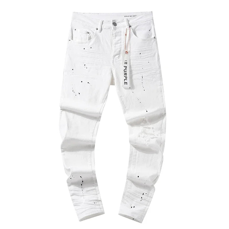 Washed Pants Vintage 2025 Arrival Jeans Casual White High Quality Simple Trousers Street Men Woman