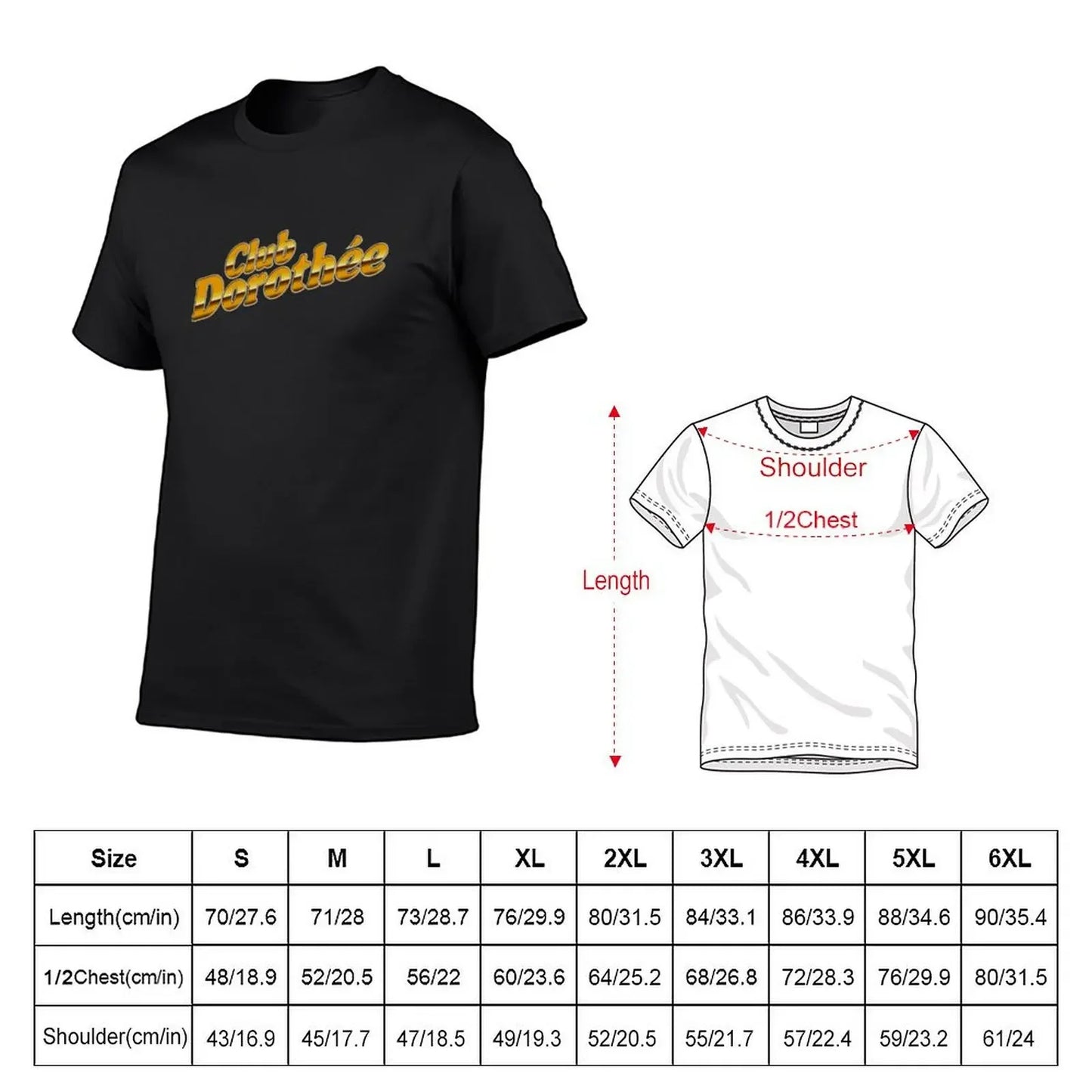 Dorothée Club Classic Essential T-Shirt Bluse Übergrößen Übergrößen Billige Sachen T-Shirts für Männer Grafik